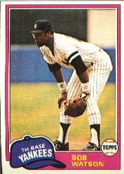 1981 Topps Baseball Cards      690     Bob Watson